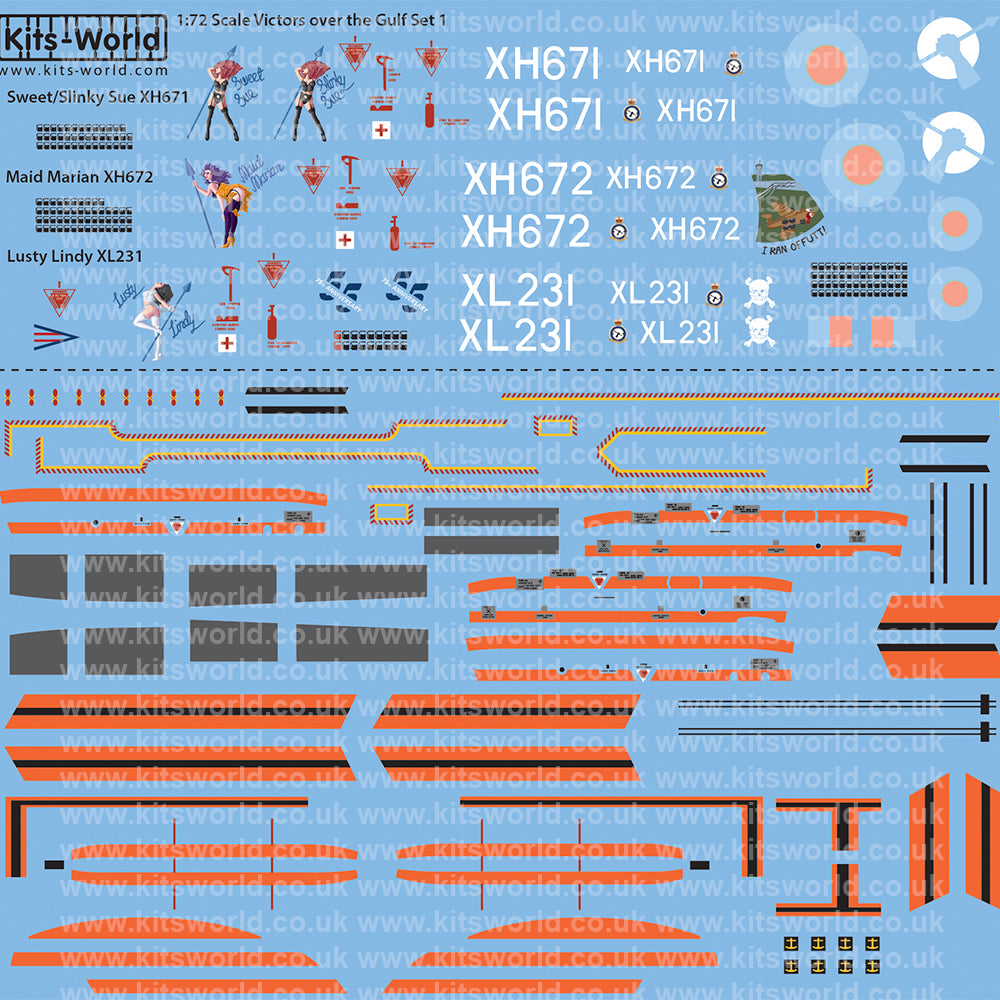 Kits-World KW172160 1:72 Handley-Page Victors Set 1