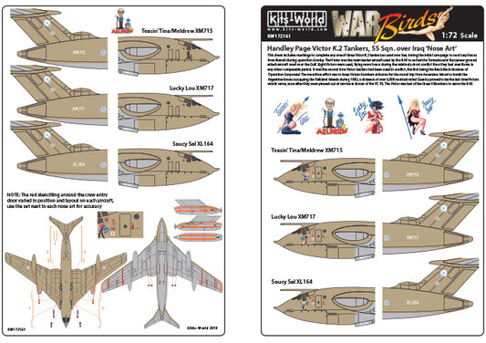 Kits-World KW172161 1:72 Handley-Page Victors Set 2