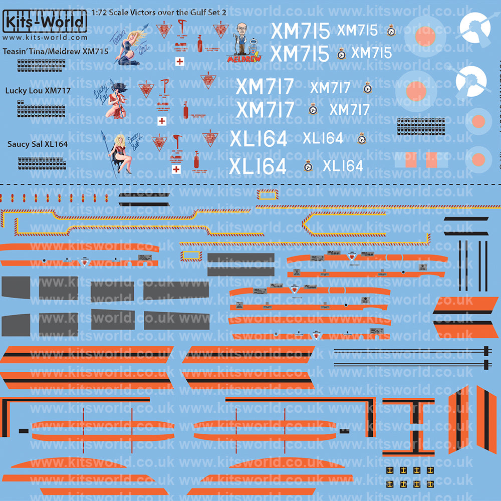 Kits-World KW172161 1:72 Handley-Page Victors Set 2