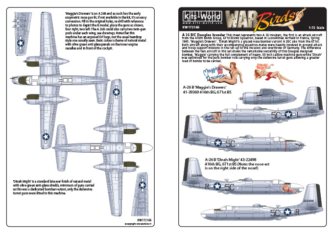 Kits-World KW172166 1:72 Douglas A-26B Invaders