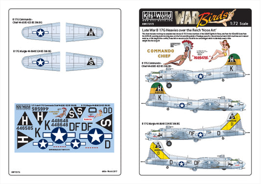 Kits-World KW172173 1:72 Boeing B-17G Flying Fortress