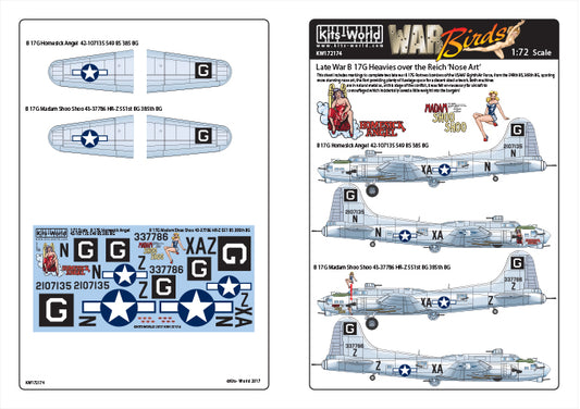 Kits-World KW172174 1:72 Boeing B-17G Flying Fortress