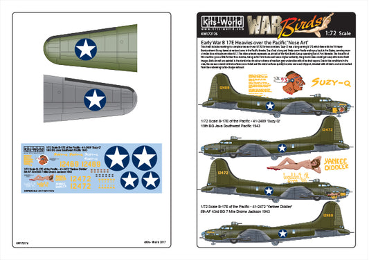 Kits-World KW172176 1:72 Boeing B-17E Flying Fortress of the Pacific