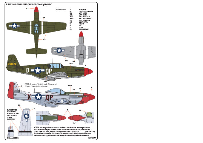 Kits-World KW172177 1:72 North-American P-51D Mustang