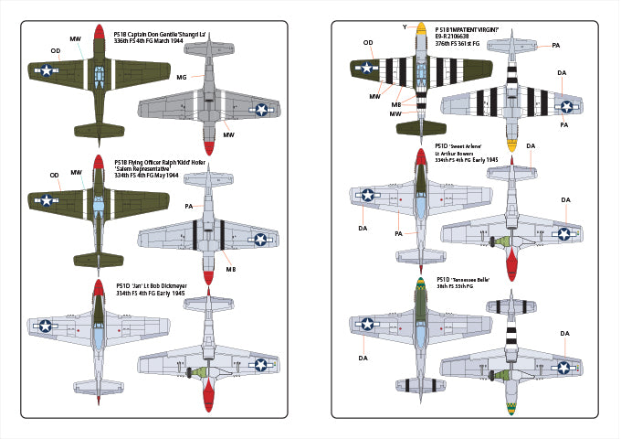 Kits-World KW172179 1:72 North-American P-51B Mustang