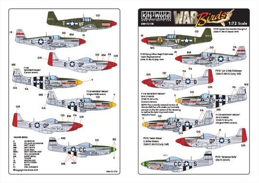 Kits-World KW172179 1:72 North-American P-51B Mustang