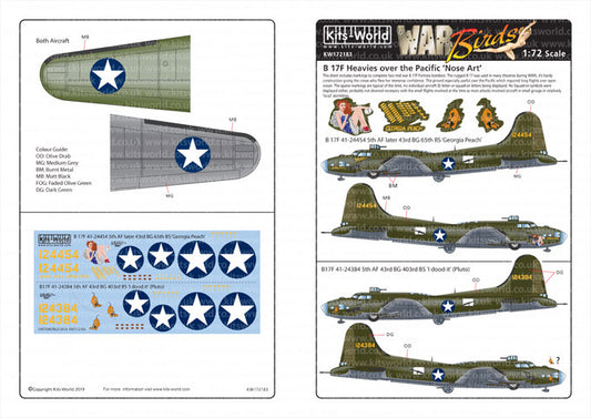 Kits-World KW172183 1:72 Boeing B-17F Flying Fortress