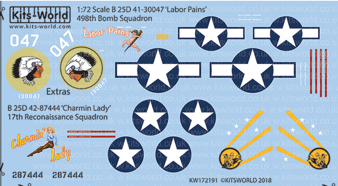 Kits-World KW172191 1:72 North-American B-25D Mitchell