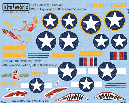 Kits-World KW172192 1:72 North-American B-25C Mitchell