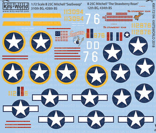 Kits-World KW172194 1:72 North-American B-25C Mitchell