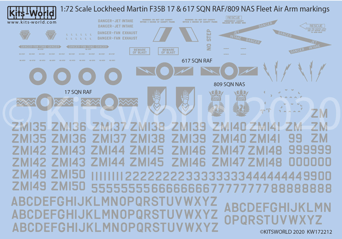 Kits-World KW172212 1:72 Lockheed-Martin F-35B of the RAF and Fleet Air Arm