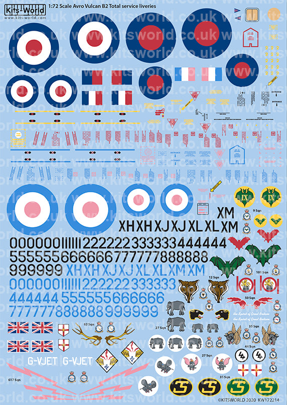 Kits-World KW172214 1:72 Avro Vulcan B.2