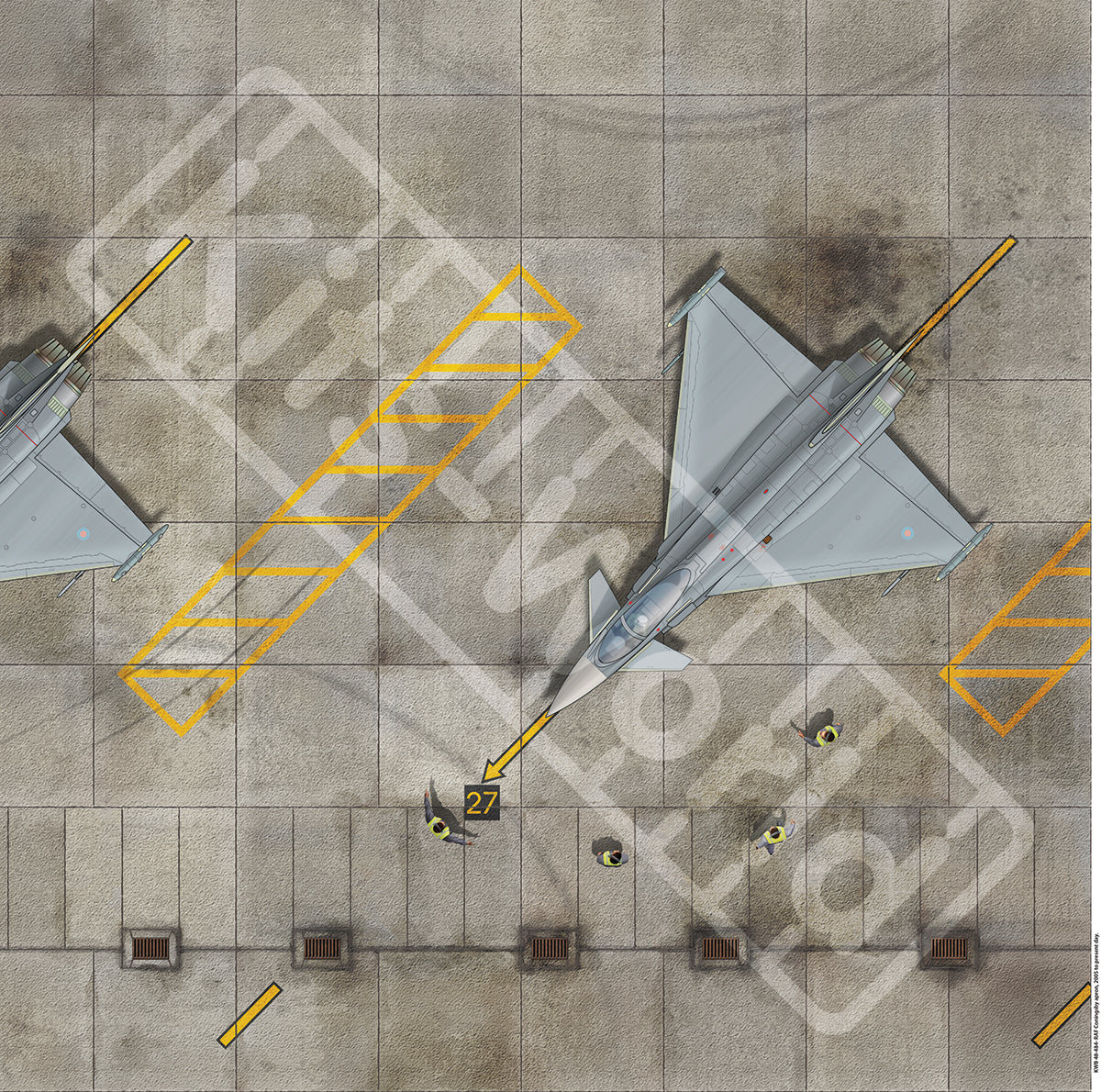 Kits-World B144-484 1:144 RAF Coningsby, Lincolnshire, United Kingdom, 2005-2021. 225mm(W) x 225mm(H)