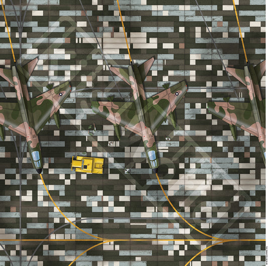 Kits-World B144-495 1:144 Korat Royal Thai Air Force Base, Thailand, 1972. 225mm(W) x 225mm(H)
