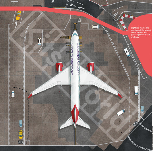 Kits-World B144-516 1:144 London Heathrow Airport Size 675mm x 675mm