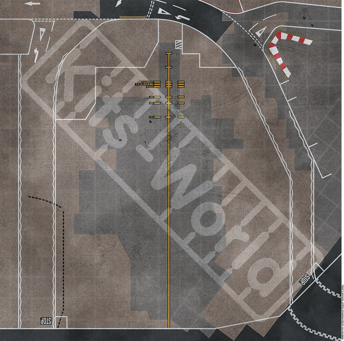 Kits-World B144-516 1:144 London Heathrow Airport Size 675mm x 675mm