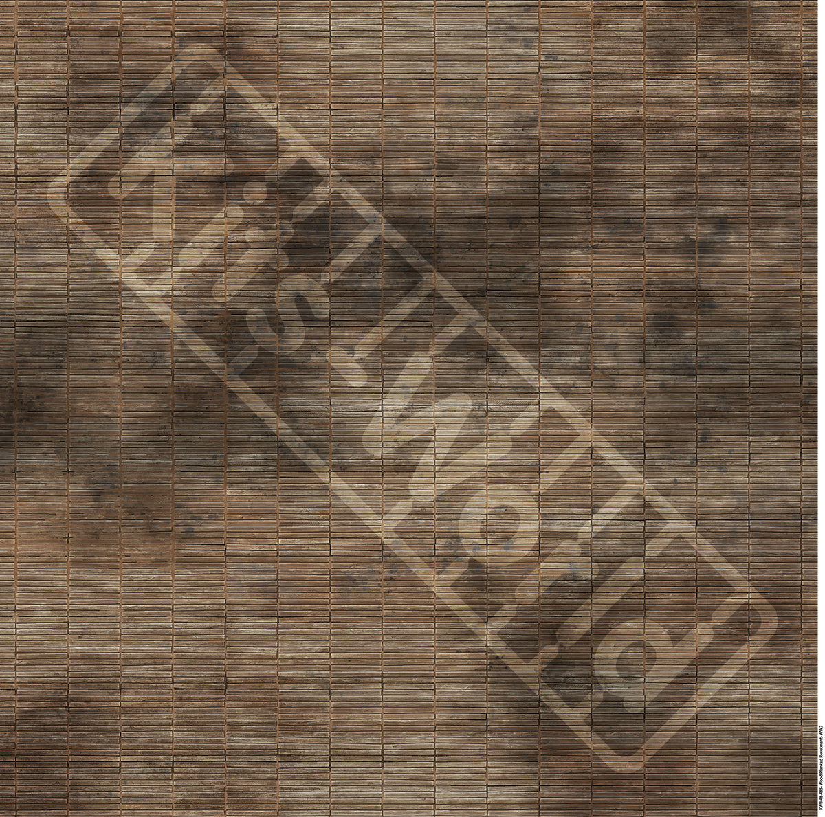 Kits-World B48-485 1:48 Wood Planked Revetment, Great War and Second World War. 675mm(W) x 675mm(H)
