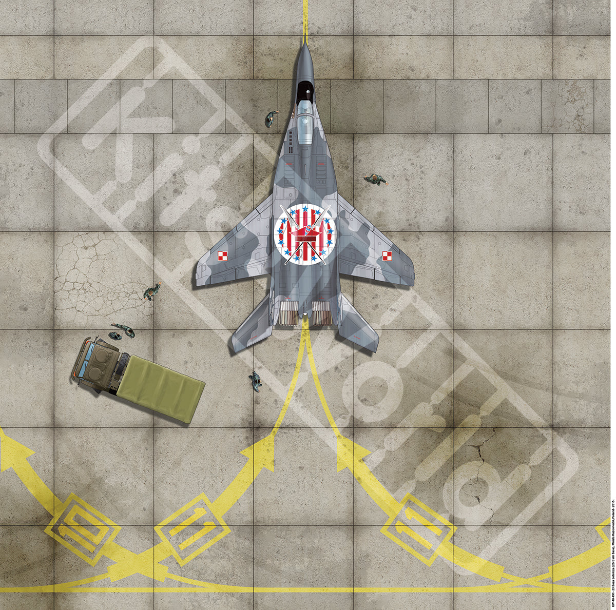 Kits-World B48-491 1:48 23rd Air Base (23 Baza Lotnicza), Polish Air Force,