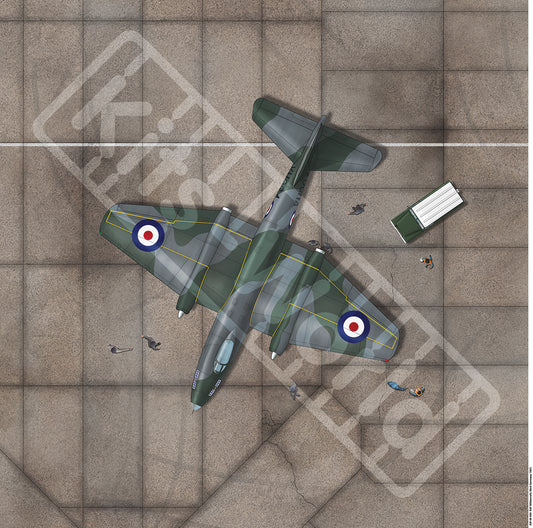 Kits-World B48-499 1:48 RAF Wildenrath, West Germany, 1967. 675mm(W) x 675mm(H)