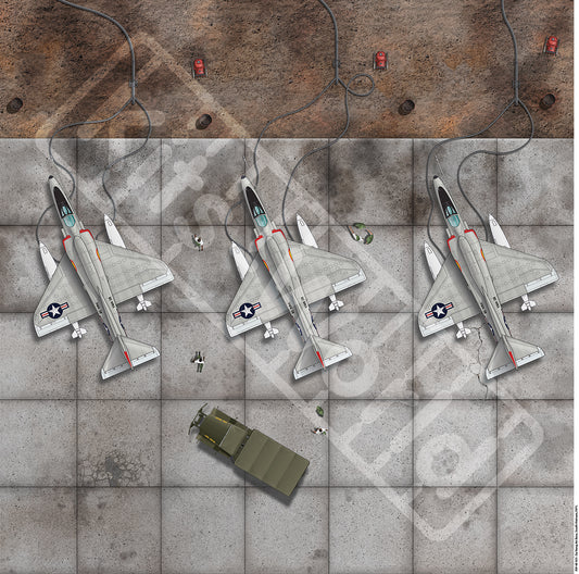 Kits-World B48-501 1:48 Da Nang Air Base, 1970-71. 675mm(W) x 675mm(H)