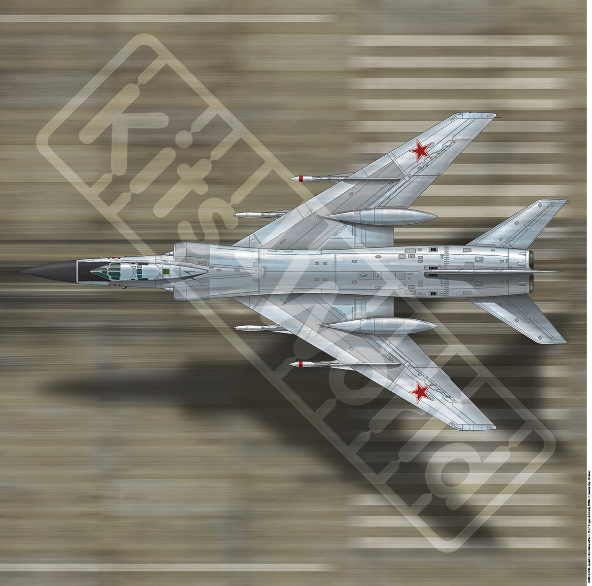Kits-World B48-508 1:48 PAG-14 Pre-Stressed Concrete Slab- Blurred 675mm(W) x 675mm(H)