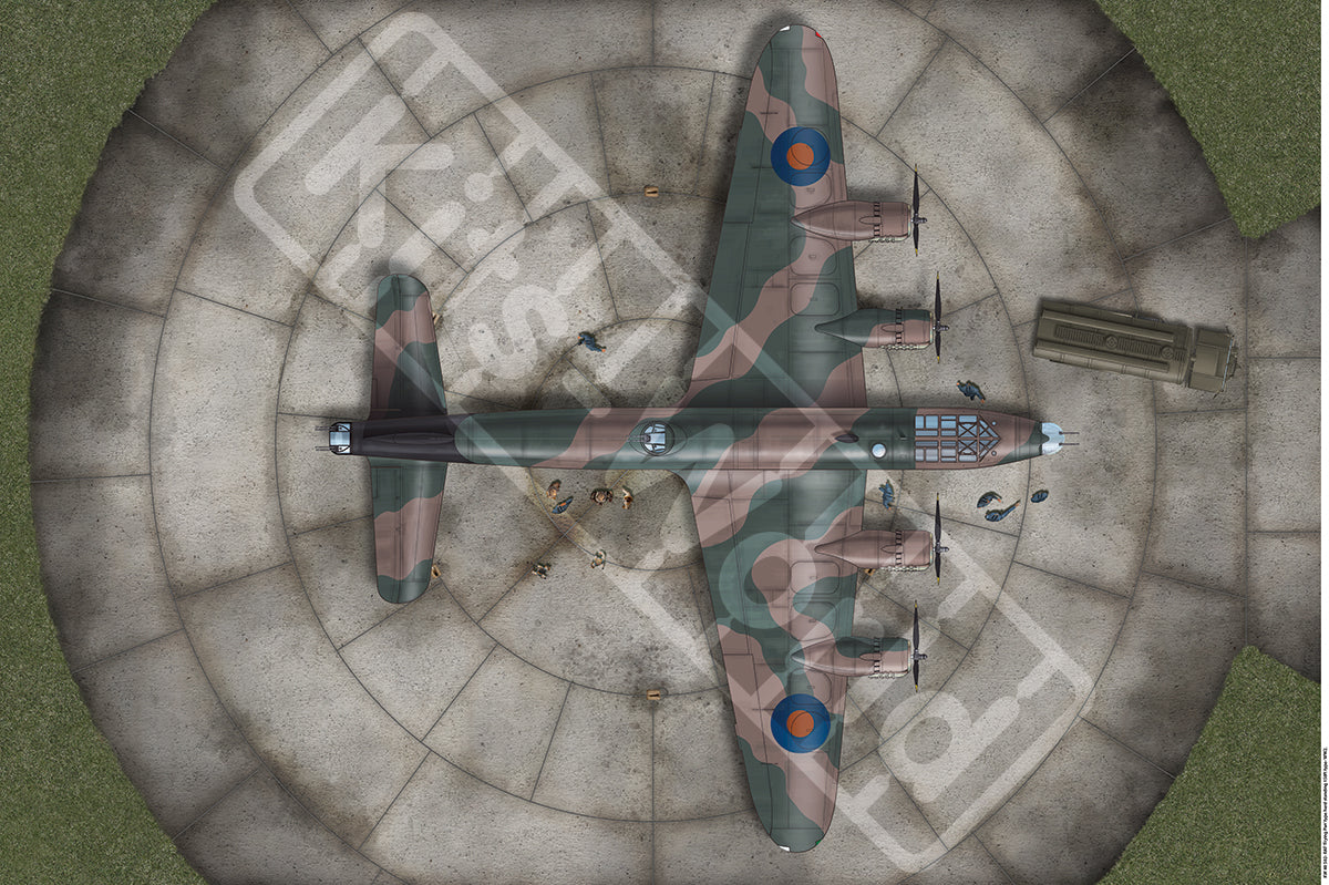 Kits-World B72-502 1:72 RAF Dispersal 150ft 'Frying Pan' type. 675mm(W) x 450mm(H)
