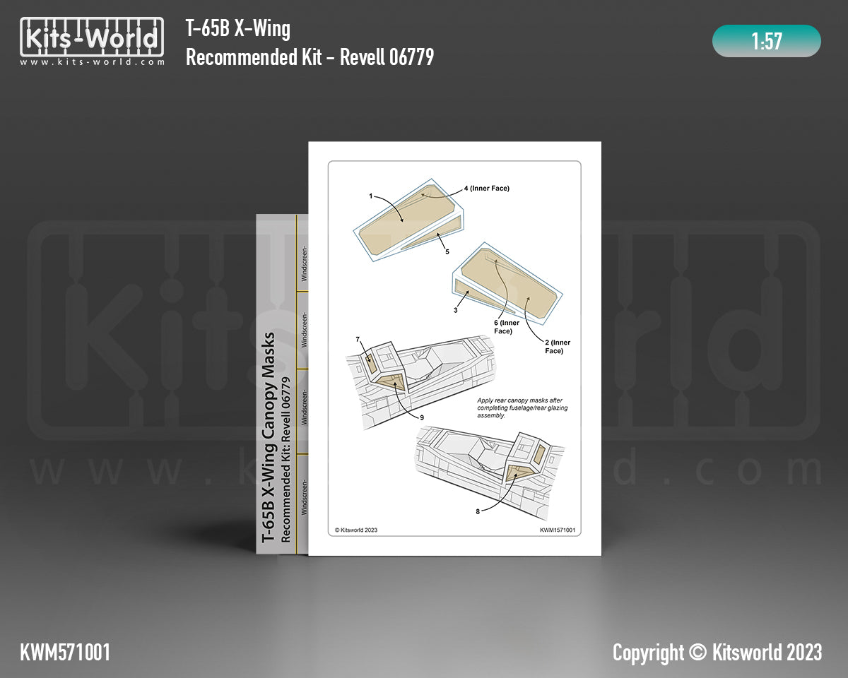 Kits-World KWM571001 1:57 X-wing Starfighter