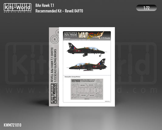 Kits-World M721010 1:72 BAe Hawk T.1 Canopy & Wheels Paint Mask (Outside Only)