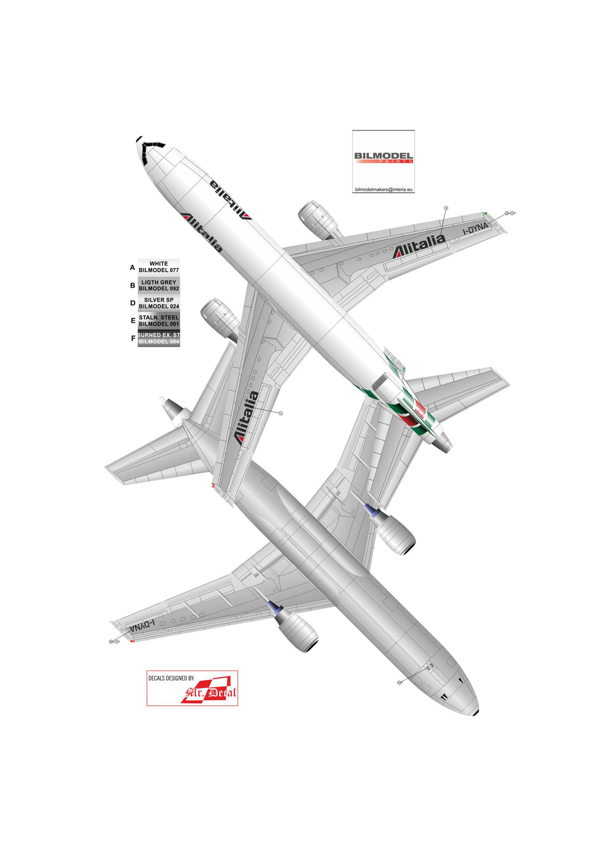 Karaya 144-27 1:144 DC-10-30 Alitalia