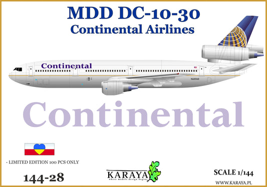 Karaya 144-28 1:144 DC-10-30 Continental