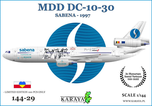 Karaya 144-29 1:144 McDonnell-Douglas DC-10-30 Sabena 1997