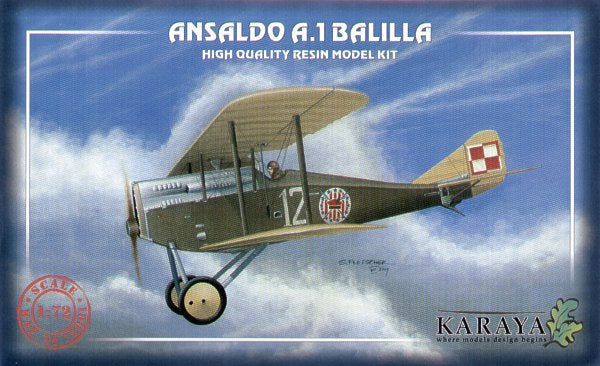 Karaya 72001 1:72 Ansaldo A.1 Balilla with decals and etched parts
