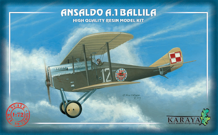 Karaya 72001 1:72 Ansaldo A.1 Balilla with decals and etched parts