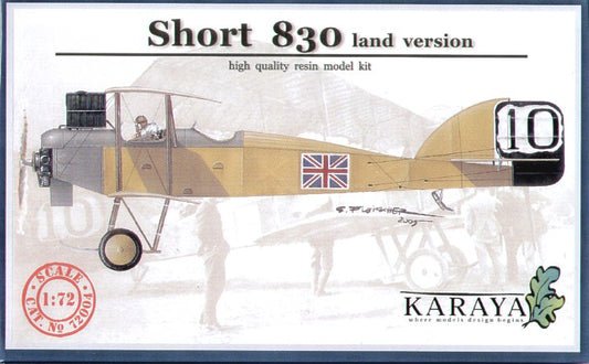 Karaya 72004 1:72 Short 830 with wheels