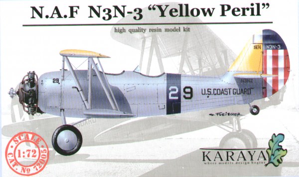 Karaya 72005 1:72 NAF N3N-3 'Yellow Peril' on wheels