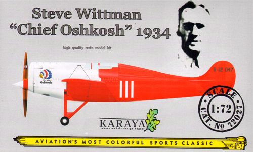 Karaya 72027 1:72 Steve Wittman 'Chief Oshkosh' 1934 with decals