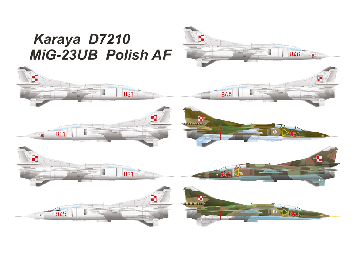 Karaya D7210 1:72 Mikoyan MiG-23UB Polish Air Force