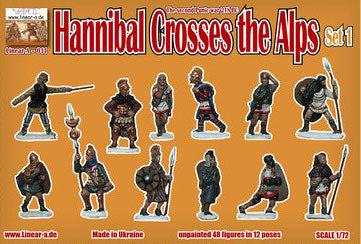 Linear-A 011 1:72 Hannibal Crosses the Alps Set 1