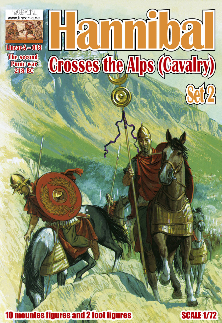 Linear-A 013 1:72 Hannibal Crosses the Alps (Cavalry) Set 2