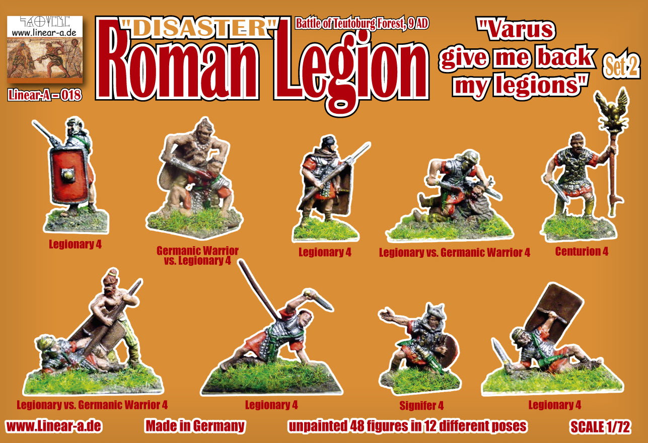 Linear-A 018 1:72 "Disaster" Roman Legion "Varus give me back my legions" Set 2