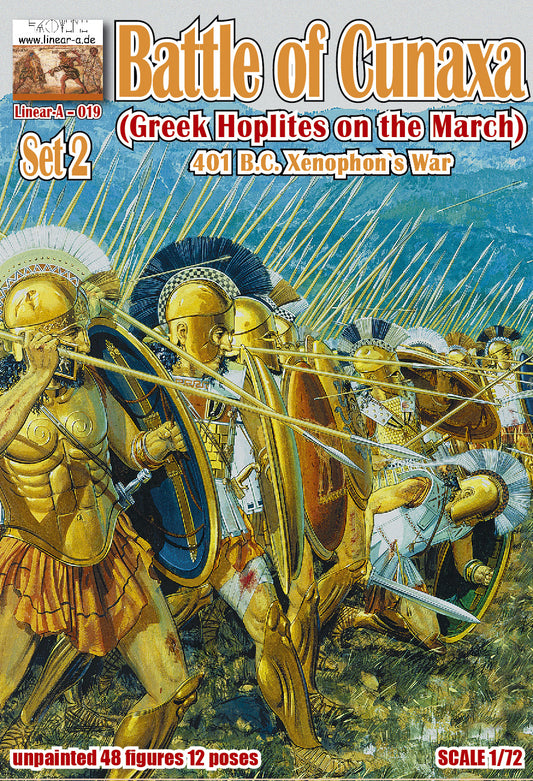 Linear-A 019 1:72 Battle of Cunaxa (Greek Hoplites on the march) 401 B.C. Xenophons War