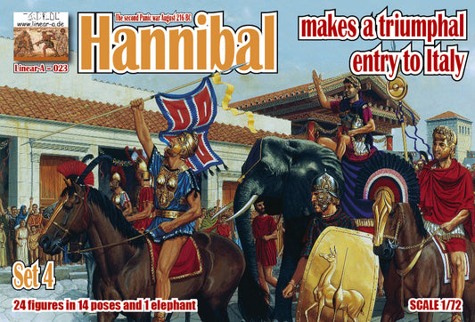 Linear-A 023 1:72 Hannibal makes a triumphal entry to Italy Set