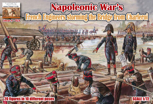Linear-A 024 1:72 Napoleonic Wars French Engineers storming the Bridge from Charleroi Set 1