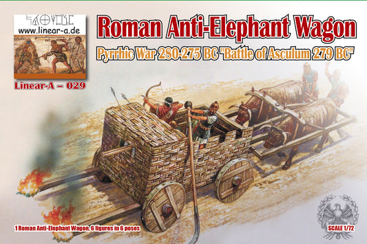 Linear-A LA029 1:72 Roman Anti-Elephant Wagon (3D-Printed)