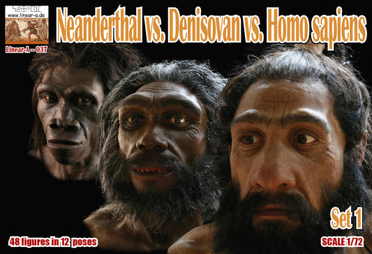 Linear-A 037 1:72 Neanderthal vs. Denisovan vs. Homo Sapiens Set 1