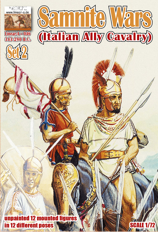 Linear-A 046 1:72 Samnite Wars (Italian Ally Cavalry) Set 2