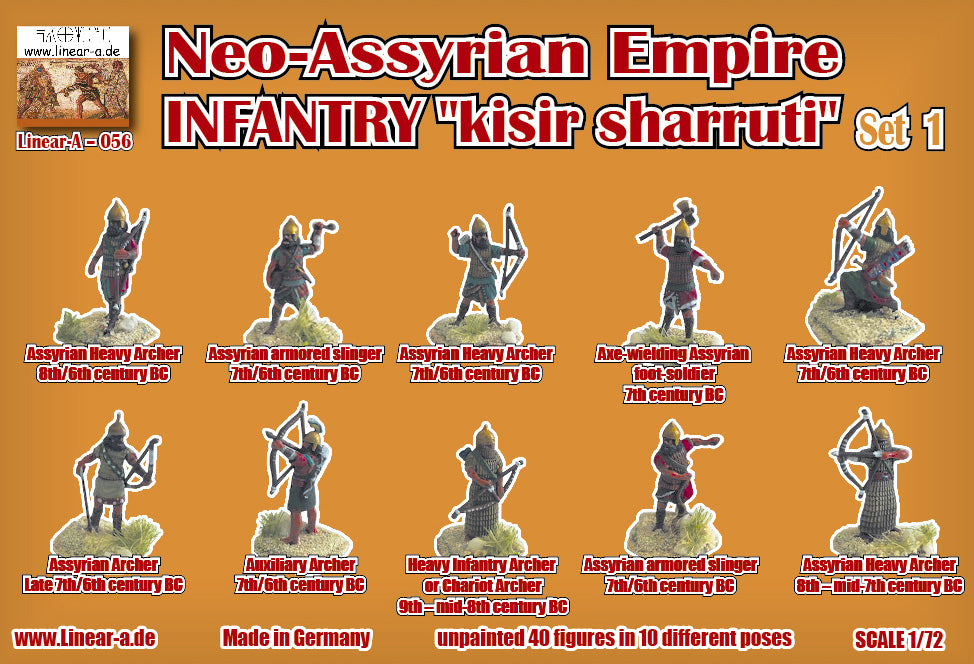 Linear-A 056 1:72 Neo-Assyrian Empire Infantry "kisir sharruti" Set 1