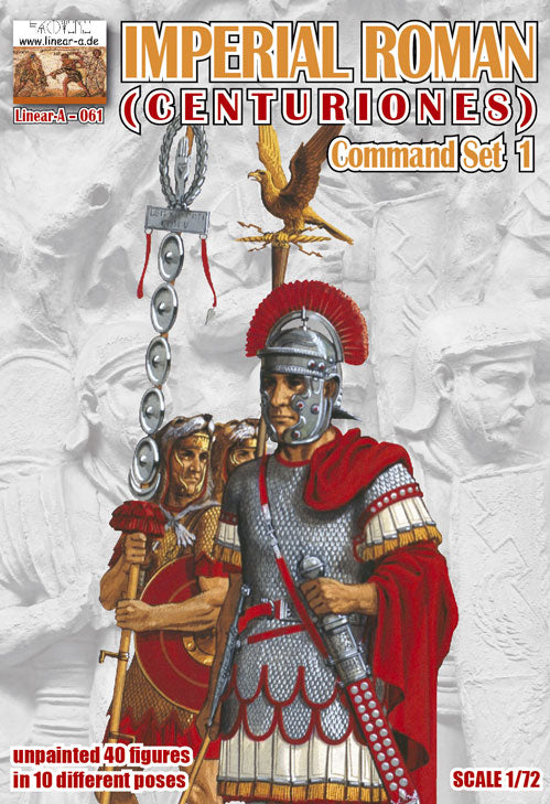 Linear-A LA061 1:72 Imperial Roman Command Set 1 (3d-printed) Limited production