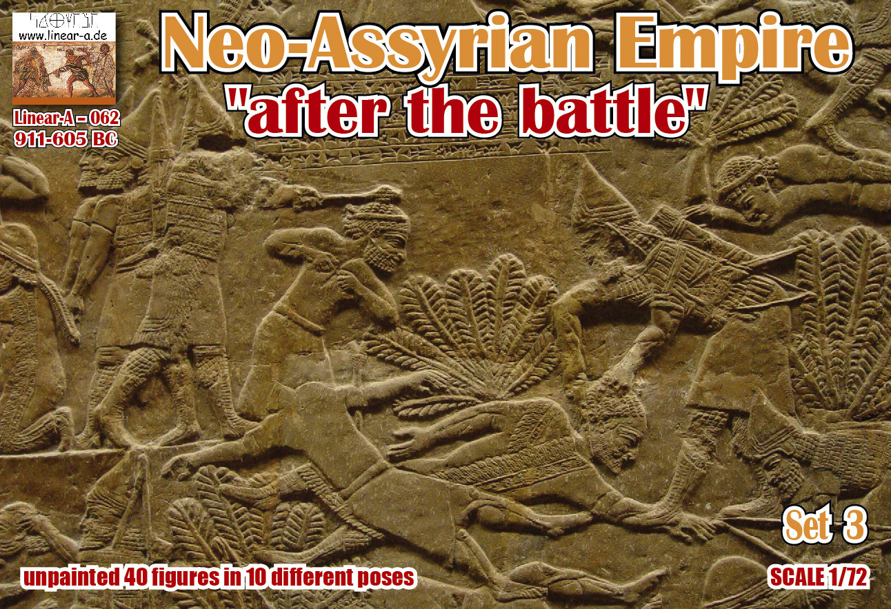 Linear-A LA062 1:72 Neo-Assyrian EmpireÂ Set 3Â ...after the battleÂ  (3d-printed)