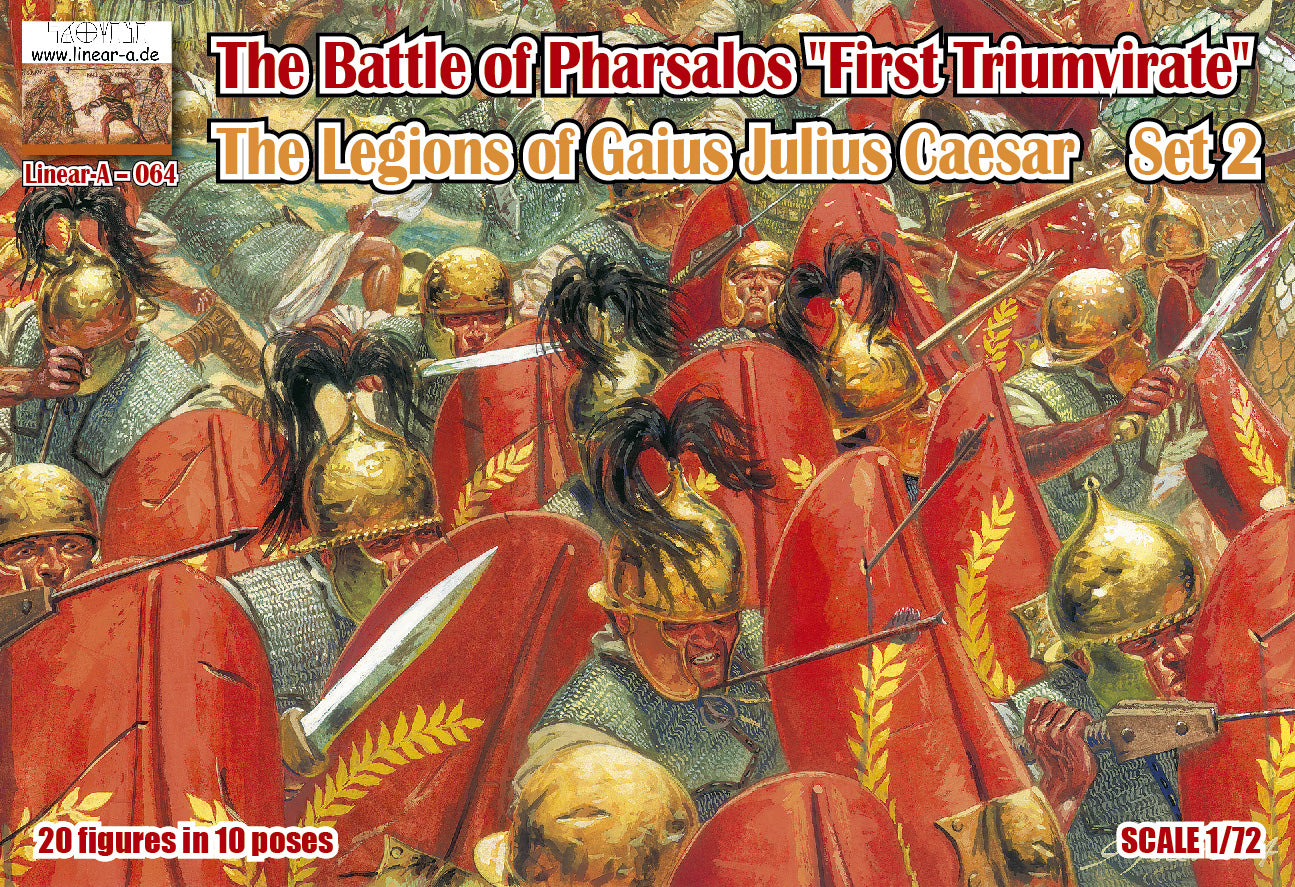 Linear-A LA064 1:72 The Battle of Pharsalos "First Triumvirate" The Legions of Gaius Julius Caesar Set 2